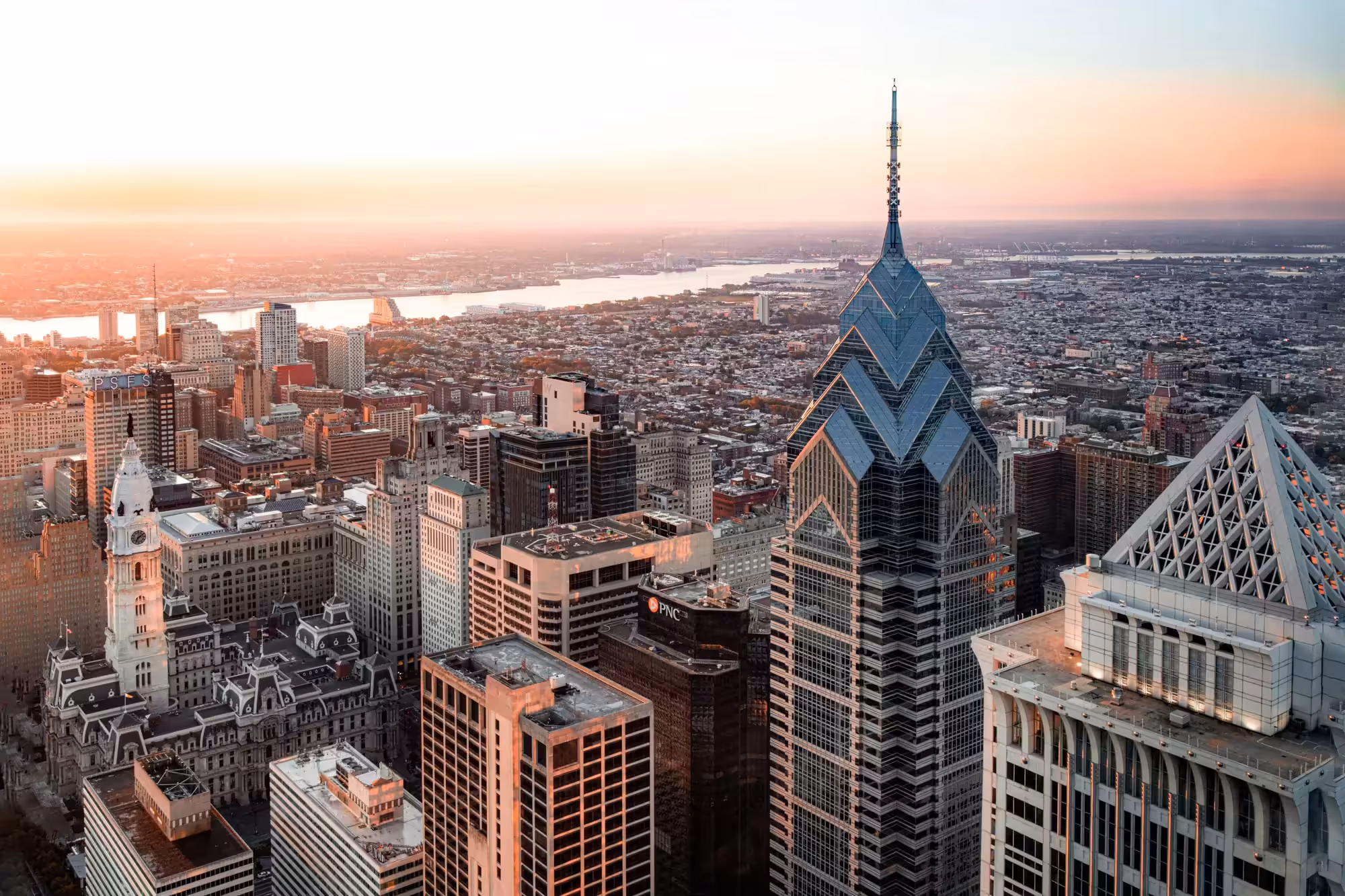 Philadelphia, Pennsylvania Center City skyline — geographic context for the Philadelphia market page