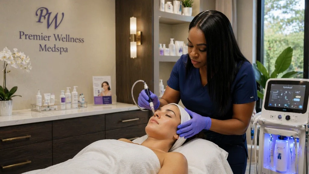 Med spa specialist preparing treatment consultation in a modern clinic