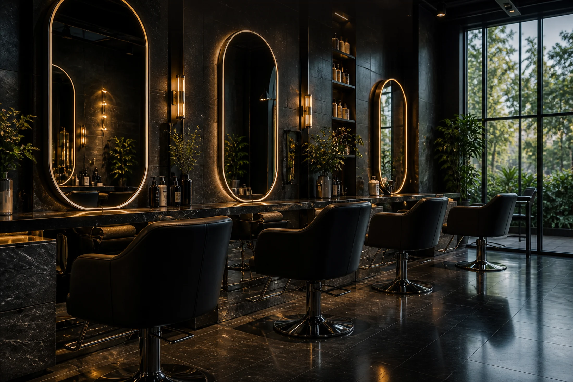 Modern beauty salon interior representing beauty salon marketing and client booking growth